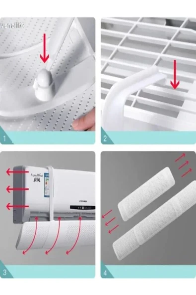 DigitalAvm Ayarlanabilir Split Tipi Klima Hava Yönlendirici Klima Siperliği Klima Çarpması için Aparat - 2