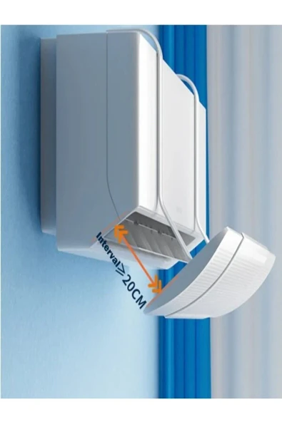 DigitalAvm Ayarlanabilir Split Tipi Klima Hava Yönlendirici Klima Siperliği Klima Çarpması için Aparat - 3