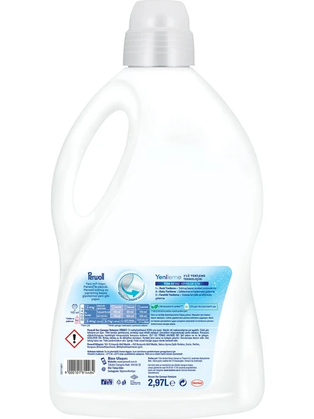 Perwoll Sıvı Çamaşır Deterjanı 2.97LT Beyaz (54 Yıkama) - 3