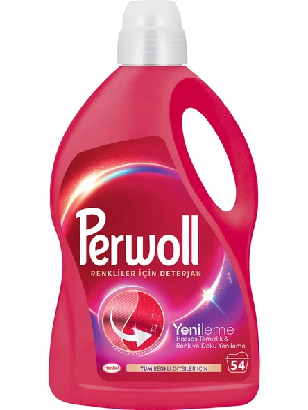 Perwoll Sıvı Çamaşır Deterjanı 2.97LT Renkli (54 Yıkama)