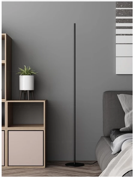 Dimli / Düz / 150 cm / Lambader / Antrasit Gövde / 3 Renk Işık / 3 Yıl Garanti - 4