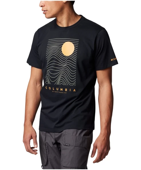 Columbia Csc M Linear Drifts Ss Tee Erkek Kısa Kollu Tişört CS0390 - Resim 2