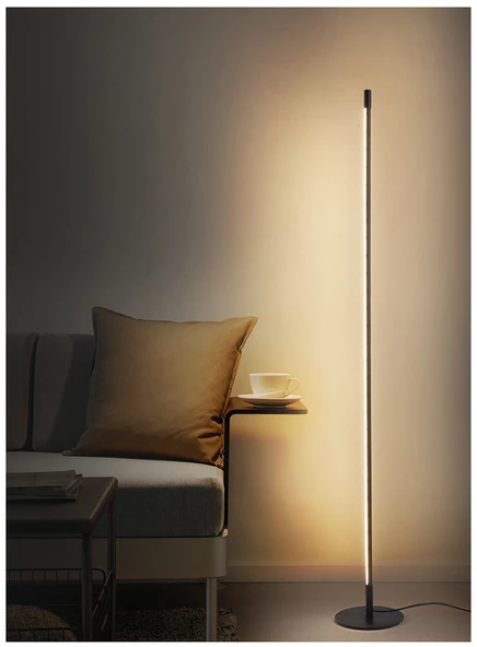Dimli / Düz / 150 cm / Lambader / Antrasit Gövde / 3 Renk Işık / 3 Yıl Garanti - 5