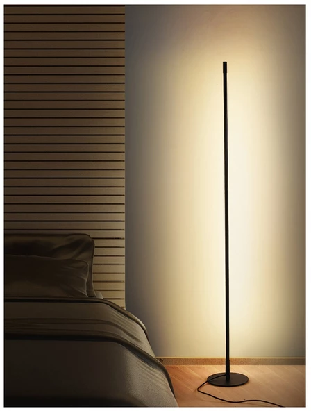 Dimli / Düz / 150 cm / Lambader / Antrasit Gövde / 3 Renk Işık / 3 Yıl Garanti - 6