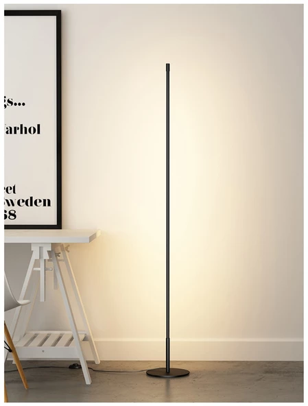 Dimli / Düz / 150 cm / Lambader / Antrasit Gövde / 3 Renk Işık / 3 Yıl Garanti - 2