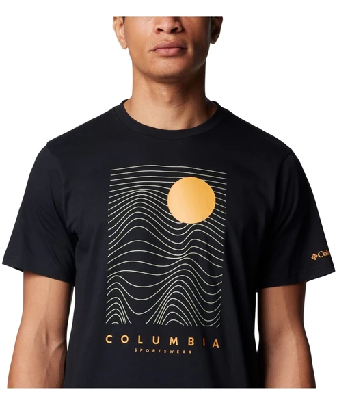 Columbia Csc M Linear Drifts Ss Tee Erkek Kısa Kollu Tişört CS0390 - Resim 4