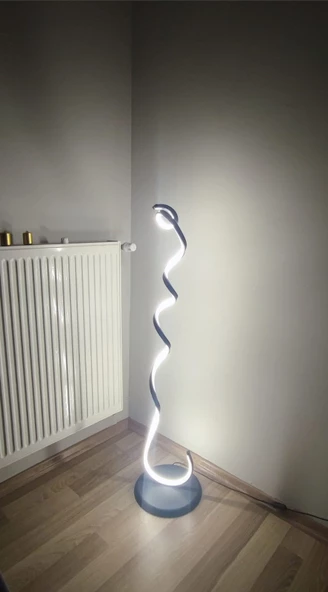 Dimli / Snake / 140 cm / Lambader / Antrasit Gövde / 3 Renk Işık / 3 Yıl Garanti - 3