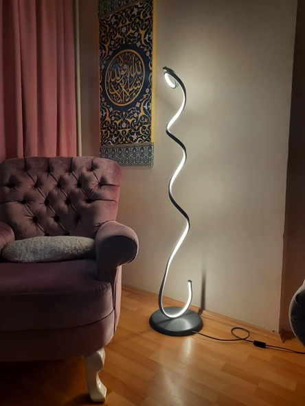 Dimli / Snake / 120 cm / Lambader / Antrasit Gövde / 3 Renk Işık / 3 Yıl Garanti