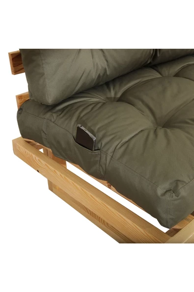 EVOKE   Kış Bahçesi, Balkon Minderi, Oturma Ve Yer Minderi Iç Ve Dış Mekan Palet Minderi -h.yeşil - Resim 6