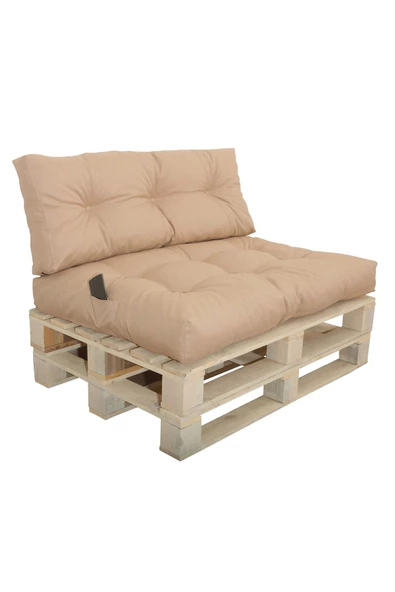 EVOKE Kış Bahçesi, Balkon Minderi, Oturma Ve Yer Minderi Iç Ve Dış Mekan Palet Minderi -t.kahve - 2