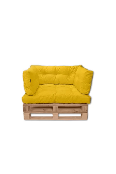 EVOKE Dış Ve Iç Mekan Palet Bahçe Balkon Havuz Başı Yer Minderi Koltuk Minderi Takımı - 2