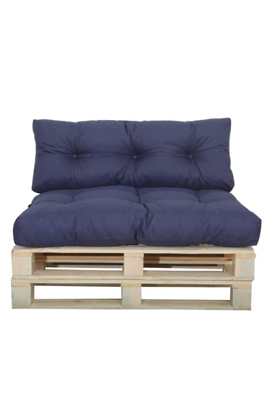 EVOKE Kış Bahçesi, Balkon Minderi, Oturma Ve Yer Minderi Iç Ve Dış Mekan Palet Minderi -lacivert - 3