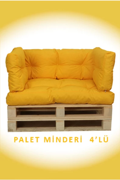 EVOKE Dış Ve Iç Mekan Palet Bahçe Balkon Havuz Başı Yer Minderi Koltuk Minderi Takımı