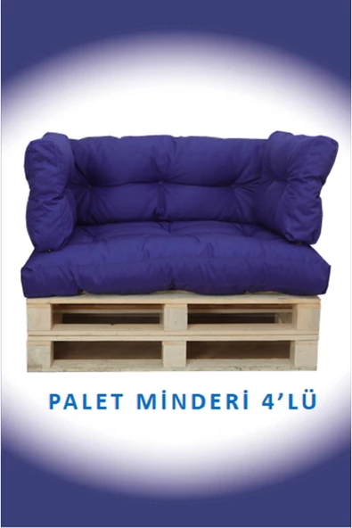 EVOKE Dış Ve Iç Mekan Palet Bahçe Balkon Havuz Başı Yer Minderi Koltuk Minderi Takımı