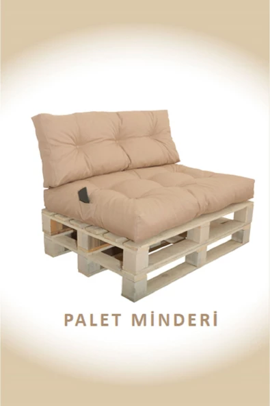 EVOKE Kış Bahçesi, Balkon Minderi, Oturma Ve Yer Minderi Iç Ve Dış Mekan Palet Minderi -t.kahve