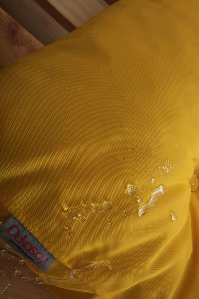 EVOKE Dış Ve Iç Mekan Palet Minderi Minder Seti Takımı 2 Li Sarı - 4