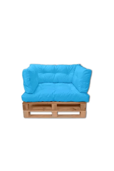 EVOKE Dış Ve Iç Mekan Palet Bahçe Balkon Havuz Başı Yer Minderi Koltuk Minderi Takımı - 2