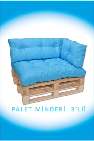 EVOKE Dış Ve Iç Mekan Palet Bahçe Balkon Havuz Başı Yer Minderi Koltuk Minderi Takımı