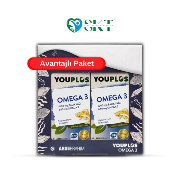 Youplus Omega 3 30+30 Kapsül - Avantaj Paketi