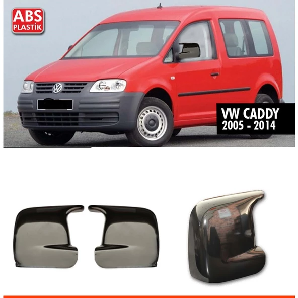 VW CADDY 2005-2014 UYUMLU PARLAK SİYAH BATMAN AYNA KAPAĞI