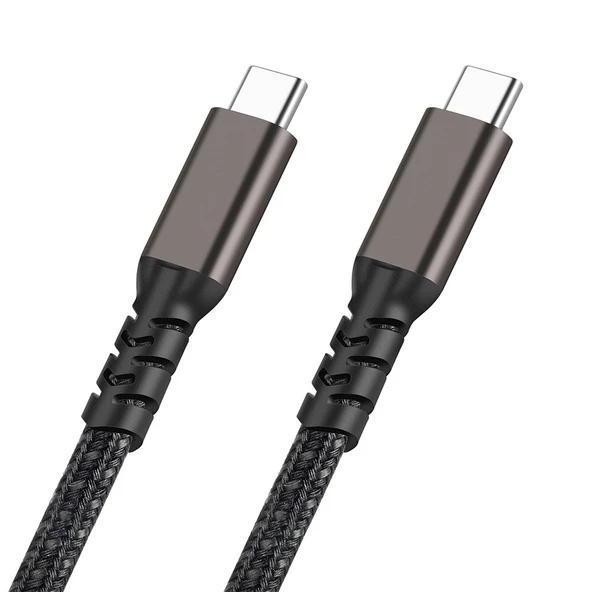 2.Jenerasyon Type-C to Type-C USB3.2 PD Data Kablosu 100W 20Gbps 4K@60Hz 1 Metre - 3