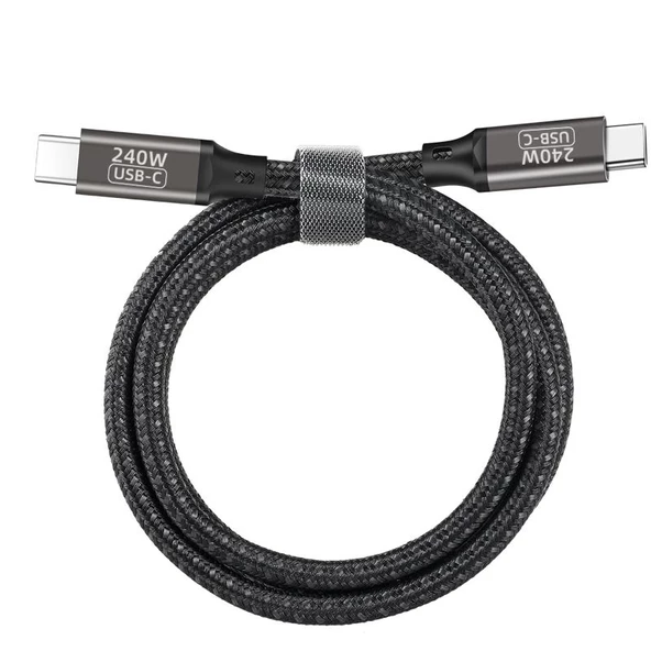 QG02 Type-C to Type-C PD3.1 Data Kablosu 240W 480Mbps 1 Metre - 3