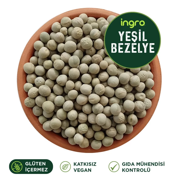 Ingro Glutensiz Kuru Yeşil Bezelye 5000 G