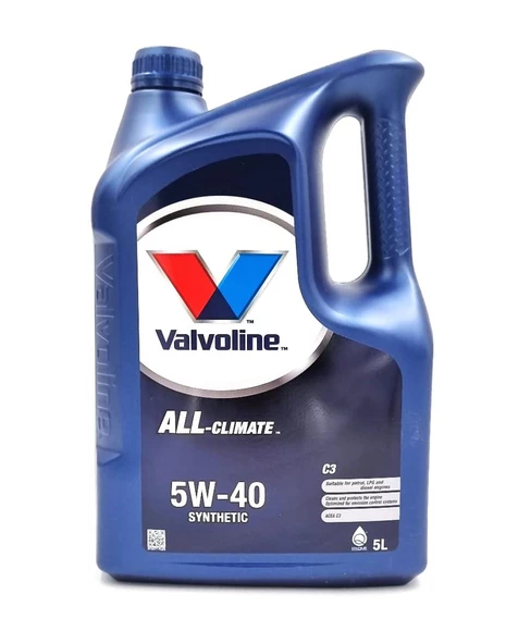 VALVOLINE ALL CLIMATE 5W-40 5 LT ( Üretim Yılı 2024 )