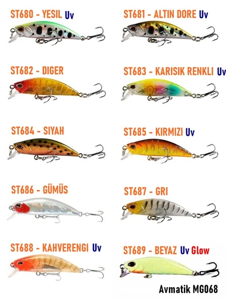 Avmatik MG068 Minnow Jerk Suni yem