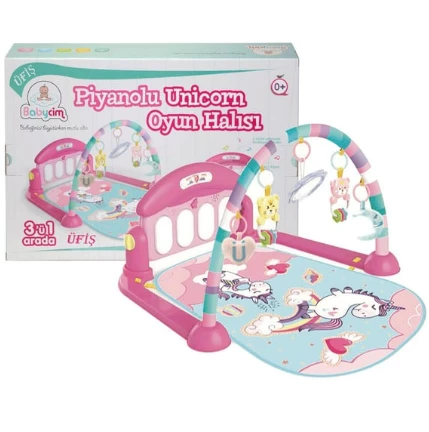 Babycim 0632/0639 Unicorn Piyanolu Oyun Halısı Aktivite Oyun