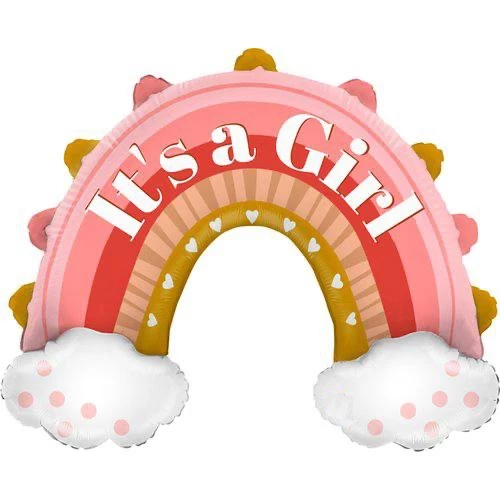 Its A Gırl Gökkuşağı Folyo Balon 32 inç 72 cm