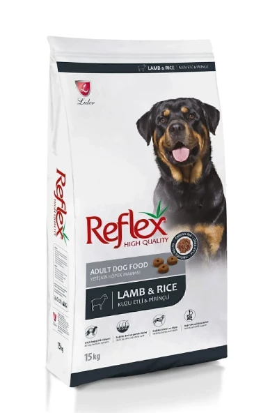 Reflex Kuzu Etli Ve Pirinçli Yetişkin Köpek Maması 15 Kg