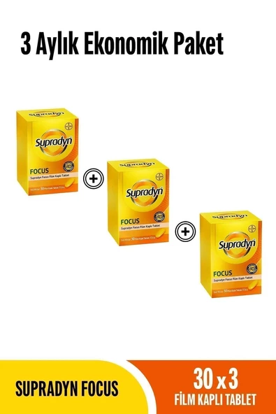 Supradyn Focus 30 Tablet x 3 Adet