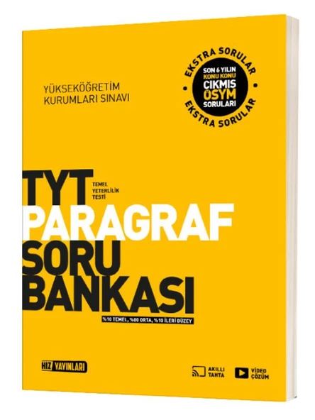 Hız Yayınları TYT Paragraf Soru Bankası