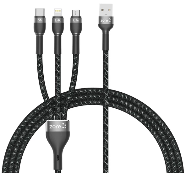 Shira Serisi 3 in 1 USB Kablo 150cm