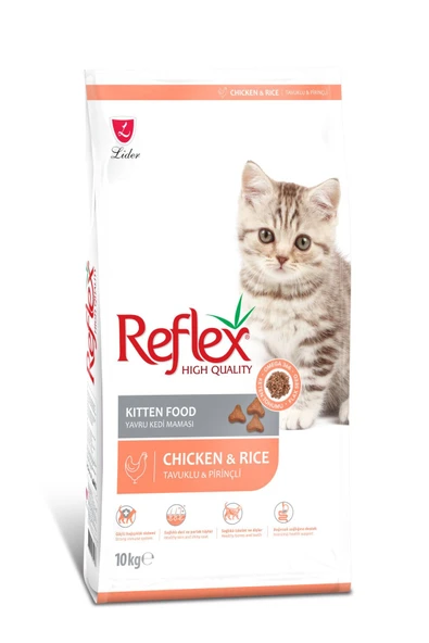 Reflex Kitten Tavuk Etli Yavru Kedi Maması 10 Kg