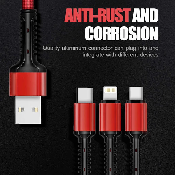 LC93 3 in 1 Usb Kablo - 10