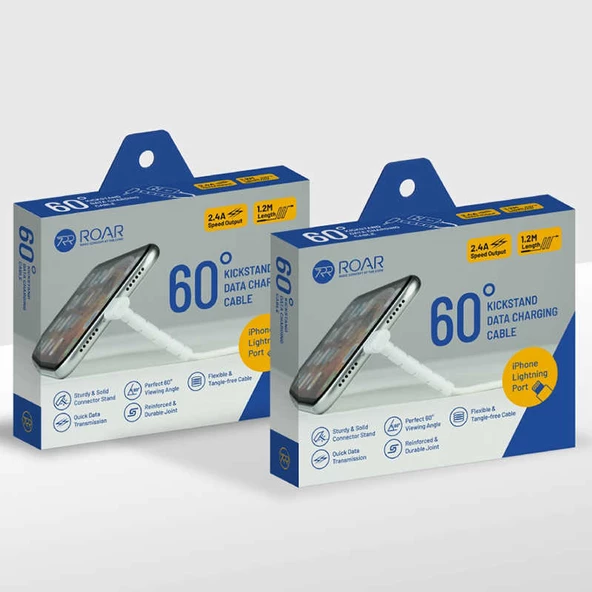 Roar Kick Stand Data Type-C Usb Kablo - 6
