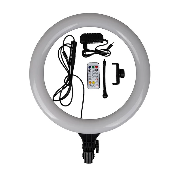 MJ38 RGB 25W Ring Light Canlı Yayın 38cm USB'li ve Telefon Stand - 2