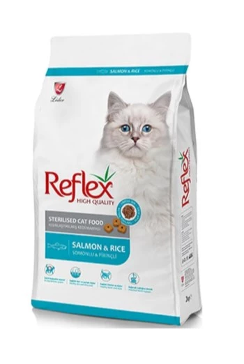 Reflex Sterilised Somonlu ve Pirinçli Kısırlaştırılmış Yetişkin Kedi Maması 10 KG