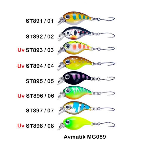 Avmatik MG089 Mini Crankbait LRF 3.4 Cm Maket Yem