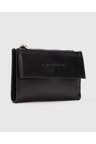 Monalisa Home Siyah Kartlıklı Suni Deri  CÜZDAN - Resim 3