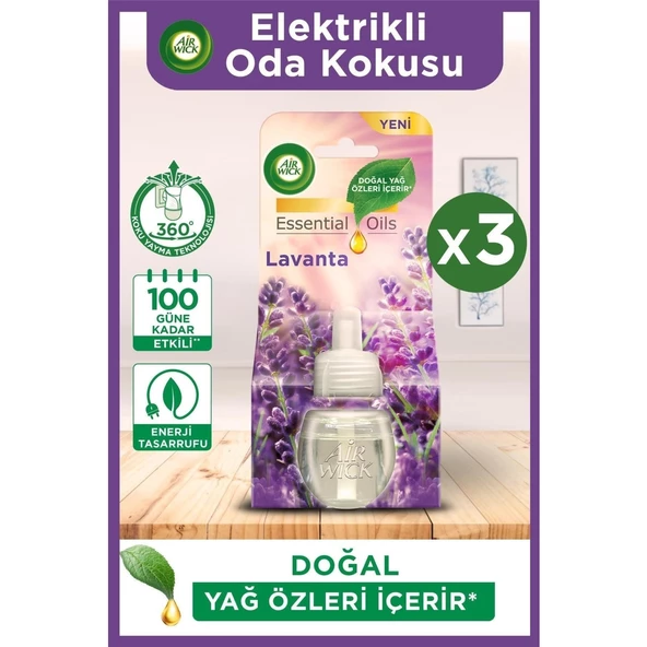 Air Wick Air Wick Elektrikli Oda Kokusu Yedek Şişe Lavanta x 3