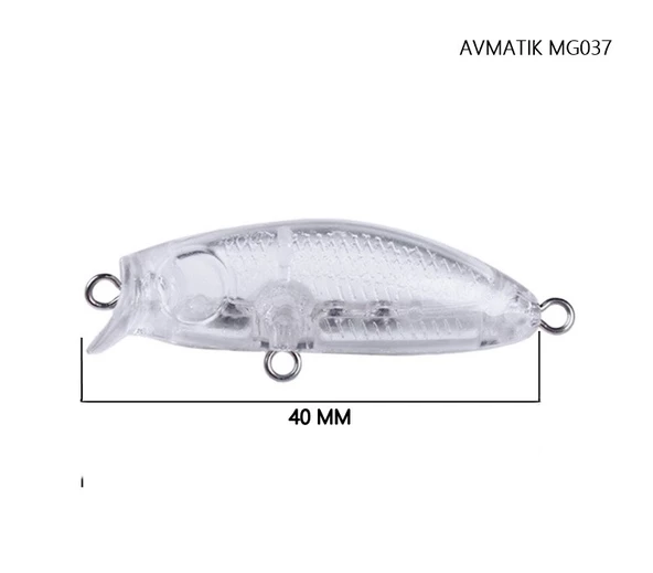 Avmatik B-MG037 LRF Minnow Crank Boyasız 4 Cm Suni Yem