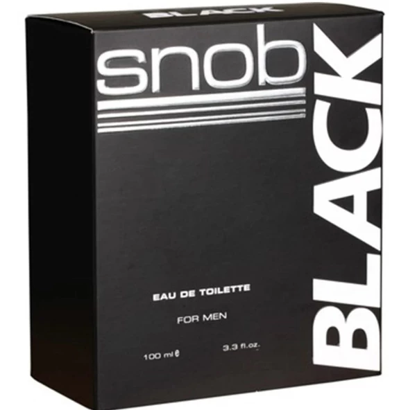 Snob Black EDT 100 ml Erkek Parfüm