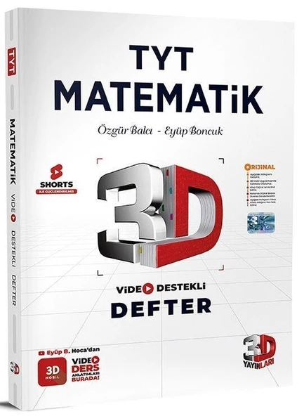 TYT Matematik Video Destekli Defter 3D Yayınları