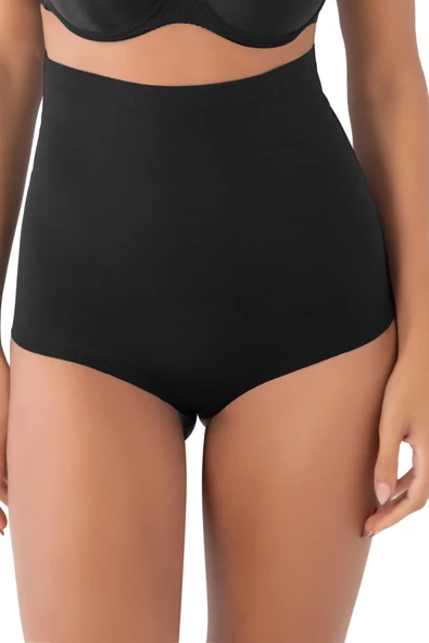 Yüksek Bel Lazer Kesim Kaydırmaz  Toparlayıcı Slip Korse - 3