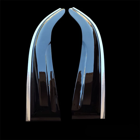 Citroen Berlingo Düz Kromlu Cam Rüzgarlığı 2009-2018 Arası 2li - 2