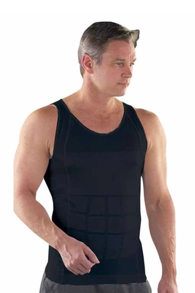 Erkek Slim'n Lift Korseli Atlet - 5