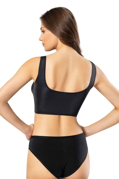 Kadın Büstiyer Göğüs Kısmı Detaylı Pedli Kalın Askılı - 2